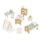 Le Toy Van - SugarPlum Wooden Bedroom Set   Dolls House Accessories Play Set For Dolls Houses   Girls and Boys Doll House Furniture Sets - Suitable For Ages 3+, Daisylane Child Bedroom (ME061)