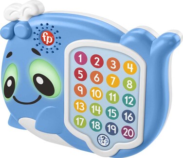 Fisher-Price Toddler Educational Toy Linkimals 1-20 Count &amp; Quiz Whale Activity with Interactive Lights &amp; Music for Ages 18+ Months