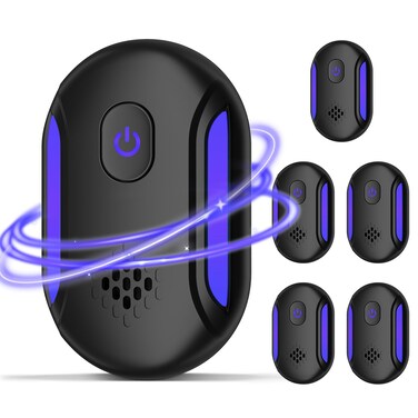 2024 Upgraded Ultrasonic Insect Repeller, Indoor Repellent 6 Packs, Electronic Plug in Pest Control for Roach, Ant, Rodent, Mouse, Bugs, Mosquito, Spider Repellent for House, Garage, Warehouse