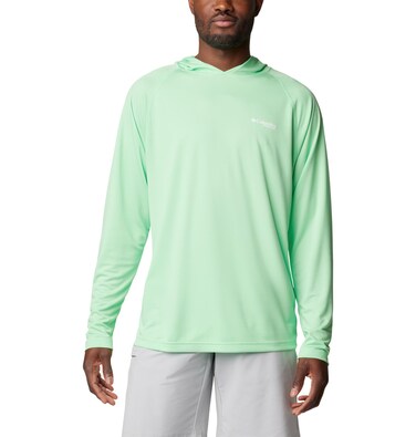 Columbia Men's PFG Solar Stream Hoodie, Ocean Mint, X-Large