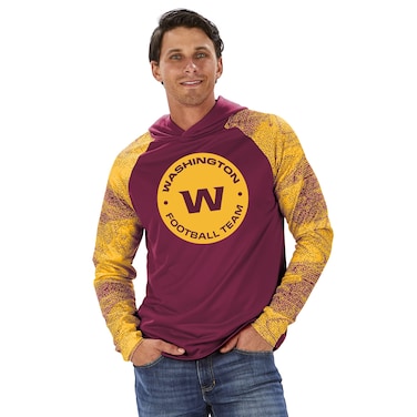 Zubaz Men's Standard French Terry LW Hoodie with Static Liner, Team Color, Small