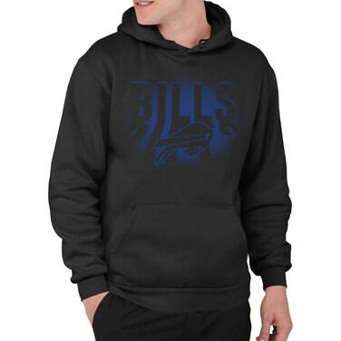 Junk Food Clothing x NFL - Buffalo Bills - Team Spotlight - Unisex Adult Pullover Fleece Hoodie for Men and Women - Size Medium , Black