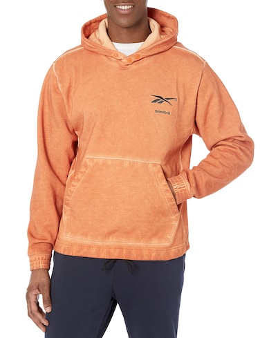 Reebok Men's BB Basketball BI-DYE Hood, Burnt Orange, 2X-Large