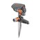 GARDENA (18709-81) Up to 2300 sq ft - ZoomMaxx Adjustable Oscillating Sprinkler on Metal Step Spike for Watering Large Area Lawn, Yard and Garden. Quick Connect Included for Ease of Connection.