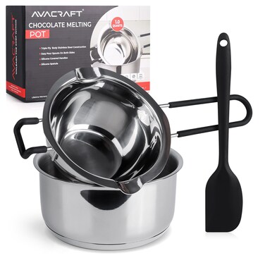 AVACRAFT Double Boiler 18/8 Stainless Steel Double Boiler (1 Quart)