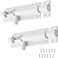 2 Pack 3 Inch Barrel Bolt Lock, Heavy Duty Slide Latch Lock, Security Sliding Latch Lock, Door Latch Lock Slide Bolt, White