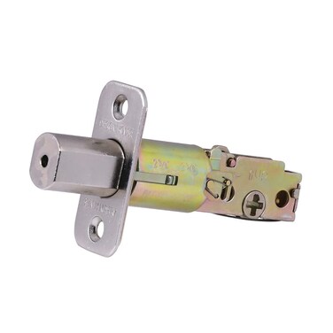 Design House 790634 Adjustable 2-Way Replacement Round Corner Deadbolt Latch Satin Nickel