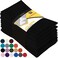 Utopia Kitchen Black Cloth Napkins [12 Pack, 18x18 Inch] Absorbent Cotton Blend Washable and Reusable for Dinner, Restaurant, Lunch, Wedding and Hotel
