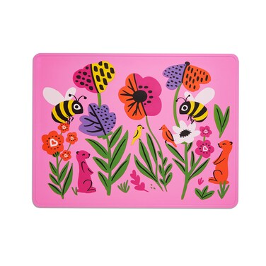 Munchkin&reg; WildLove Reversible Silicone Placemat for Kids, 1pk, Bee
