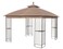 Canopy Top for Garden Treasures 10 ft x 10 ft Brown Metal Square Semi- Gazebo Model #L-GZ038PST-F (Tan) (Fabric TOP ONLY)