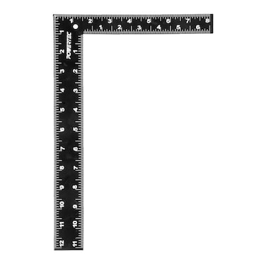 POWERTEC Carpenter Square 8&quot; x 12&quot; - L Square Ruler, Right Angle Square Tool, Woodworking Square for Carpentry, Construction, DIY, 1PK (80035)