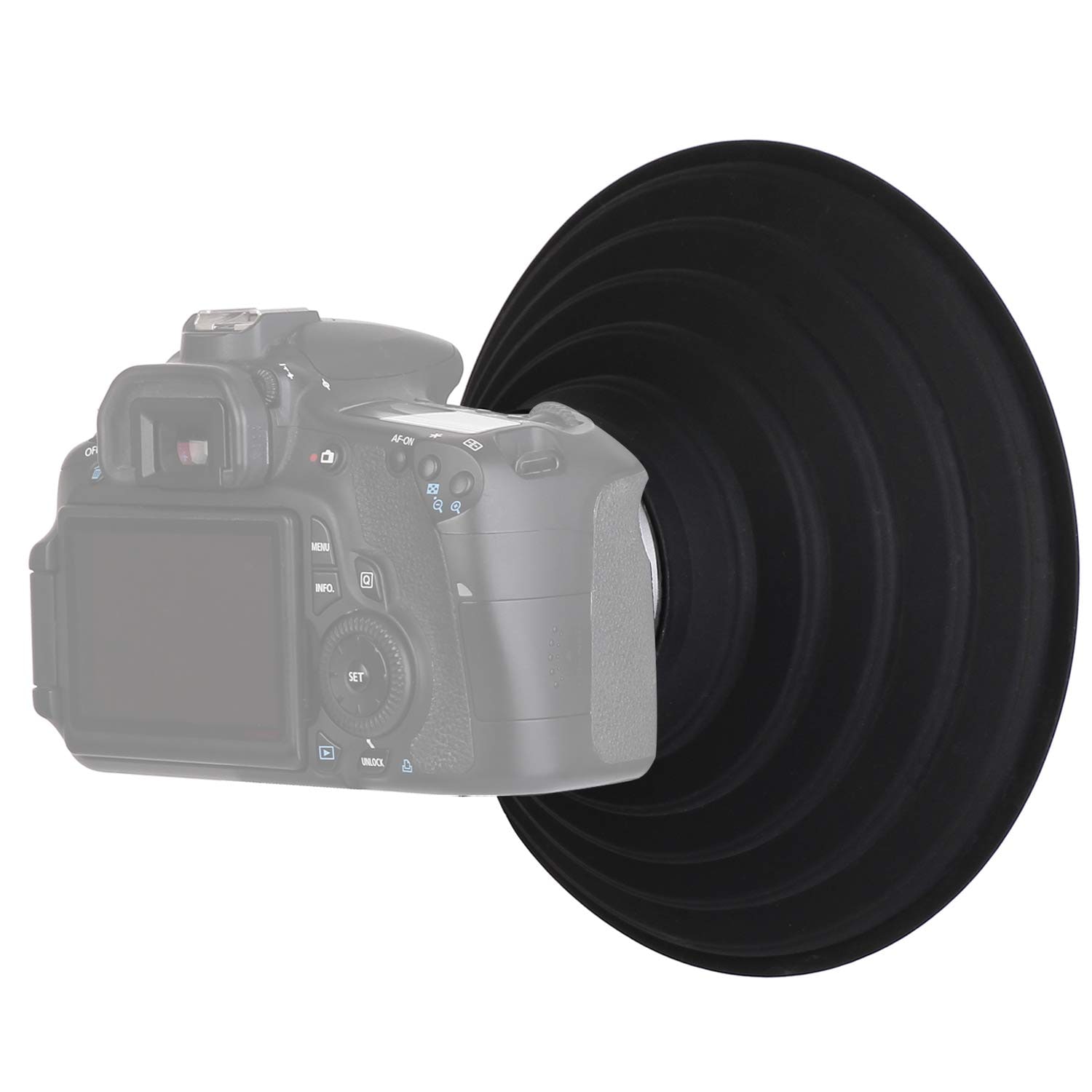 ستريتوب Stseetop Camera Lens Hood Collapsible Reversible Filter Thread Rubber Digital Lens Hood D