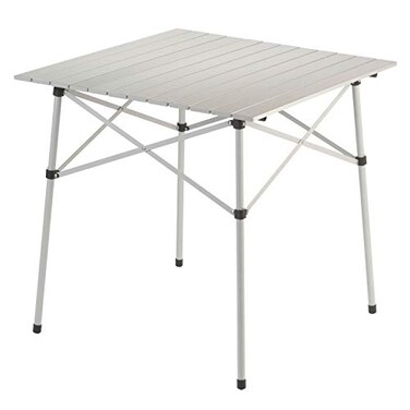Coleman Outdoor Compact Folding Table, Sturdy Aluminum Camping Table with Snap-Together Design, Seats 4 &amp; Carry Bag Included; Great for Camping, Tailgating, Grilling, &amp; More