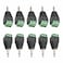 Fielect 10Pcs 3.5mm 2 Pole Male to AV 2 Screw Terminal Audio Video Connector Adapter for CCTV Security Camera System