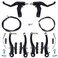 Farbetter Bike Front &amp; Rear Brake Levers, Brakes Cables, V-Brake Caliper Kit, Bicycle Bike V-Brake Set, Advanced Edition (Black)