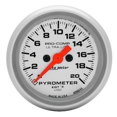 Auto Meter 4345 Ultra-Lite Electric Pyrometer, 2.3125 in.