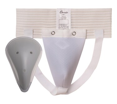 Champion Sports Intermediate Cup &amp; Supporter (White, Medium)