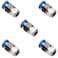 8mm Tubing OD Air Fittings Push to Connect Fittings 1/4 Inch NPT Pneumatic Fitting Push in Connector,CEKER 1/4 NPT Male Air Line Fittings Quick Connect Air Hose Fittings for 3D Printer 5Packs