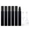 Lil Ray 10ml Glass Spray Bottle Refillable Perfume Atomizer for Men &amp; Women. Portable Fragrance Bottle for Travel,Party. Squared Shape, Coated Surface, UV Protection (6PCS,Black&amp;Black)