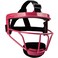 Dinictis Softball Face Mask, Lightweight, Comfortable, with Wide Field Vision, Durable and Safe Face Guards, Premium Protective Softball Fielder's Mask-Red-Youth(M)