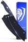 Dalstrong Giftable Hybrid Cleaver &amp; Chef Knife-8"- 'The Crixus' - Delta Wolf Series - Ultra-Thin &amp; Zero Friction Blade Steel-Black Titanium Nitride Coating-Camo Handle w/Sheath