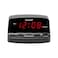 Sharp Digital Alarm Clock with Keyboard Style Controls, Battery Back-up, Easy to Use with Simple Operation, Black Case with Red LED Display