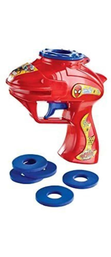 Ultimate Red &amp; Blue Spider-Man Plastic &amp; Foam Disc Shooter
