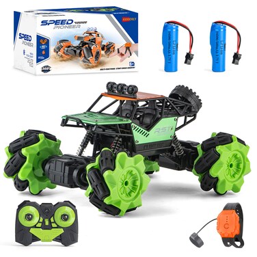 Kidderly All-Terrain Remote Control Car &ndash; RC Off-Road Vehicle Car with Gesture Hand Control 360&deg; Rotating Wrist Racing Truck Crawler &ndash; Omni-Directional 4WD Rock-Climbing Toy High Speed Monster Car