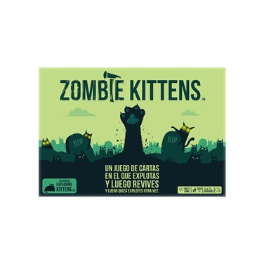 Zombie Kittens de Exploding Kittens - Juegos de Cartas para Adultos, Adolescentes y Ni&ntilde;os - Divertidos Juegos Familiares