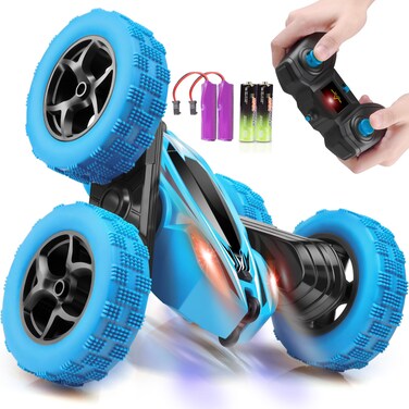ORRENTE Remote Control Car, RC Cars Toys for Ages 5-7, 2.4GHz 4WD Fast RC Car Kids Toys for Ages 8-13, Double Sided 360&deg; Rotating Monster Truck Toys for Girls RC Truck Toy Cars for Boys
