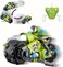 UNIQUE KIDS Remote Control Motorcycles - 360&deg; Spinning Action, High-Speed Racing Motorbike with LED Lights for Boys and Girls Green Color
