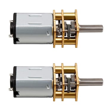 Hxchen 2Pcs DC 12V 500RPM Micro Speed Reduction Motor Mini Gear Box N20 Motor with 2 Terminals for RC Car Robot Model DIY Engine