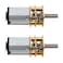 Hxchen 2Pcs DC 12V 500RPM Micro Speed Reduction Motor Mini Gear Box N20 Motor with 2 Terminals for RC Car Robot Model DIY Engine