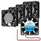 WINSINN 40mm Fan 24V, Ender 3 Fan Upgrade 24 Volt Fans 4010 Hydraulic Bearing, Works with Ender 3 Pro 3X CR-10S (Pack of 5Pcs)