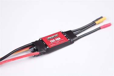 Predator ESC 40A with 3A SEBC Brushless Speed Controller for RC Airplane (XT60 Plug, 230mm CaCble, Support 4S Battery)