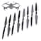 CamKix Propellers for DJI Mavic Pro - 2 Sets (8 Blades) - Black - Quick Release Foldable Wings - Flight Tested - Essential DJI Mavic Pro Accessory - Excellent Reliability and Responsiveness