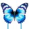 Mint's Colorful Life Butterfly Kite for Kids &amp; Adults Easy to Fly, Large Single Line Kites with 300ft String Handle (Blue)