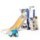 6 in 1 Toddler Slide,Kids Slide Playset for Toddler,Indoor Outdoor Slide Toddler Playset with Ball &amp; Hoop, Storage Space and Non-Slip Steps,Gift for Boys and Girls 1-3 Years