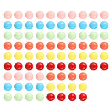 Laviesto 12mm Game Replacement Marbles Balls,84pcs Acrylic Game Balls for Board Game,Rainbow Bead Game,Color Sorting Toy,Marble Games (6 Colors)