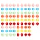 Laviesto 12mm Game Replacement Marbles Balls,84pcs Acrylic Game Balls for Board Game,Rainbow Bead Game,Color Sorting Toy,Marble Games (6 Colors)