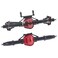 RZXYL Aluminum Alloy Front and Rear Axle and Universal Driveshafts Set for 1/10 RC Crawler Car Axial SCX10 (Black)