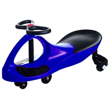 Wiggle Car Ride on Toy - Easy-to-Use Kid Car for Ages 3 Years and Up with No Batteries, Gears, or Pedals by Lil Rider (Blue/Orange), Large,Yellow / Black
