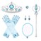 JerrisApparel Princess Dress Up Accessories Gift Set, 8PCS (Blue 3)