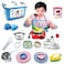 22 Pcs Montessori Kids Junior Tiny Real Toddler Safe Easy Bake Cook Set with Pretend Kitchen Tool -Mini Stove Burner, Chef, Apron, Oven Mitt, Recipes -Real Food Utensils Gift for Boys Girls Ages 6-12
