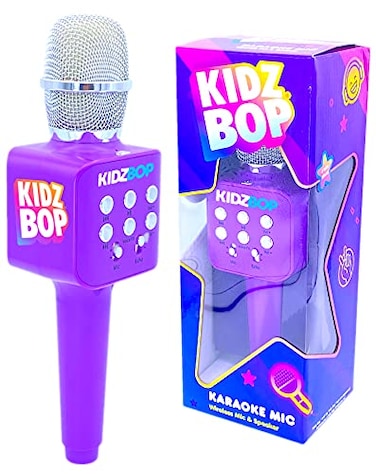 Move2Play, Kidz Bop Karaoke Microphone   The Hit Music Brand for Kids   Toy for Girls &amp; Boys Ages 2, 3, 4, 5, 6, 7, 8+ Years Old   Christmas Present &amp; Birthday Gift