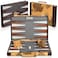 Yglis 18" Large Backgammon Sets for Adults - Premium Faux Leather Case, Quality Felt Interior, Covered Hinges, Strategy &amp; Instruction Guide