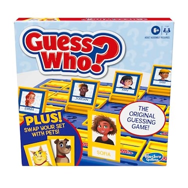 Hasbro Gaming Guess Who? People &amp; Pets Board Game Edition   The Original Guessing Game for Girls &amp; Boys   Ages 6+ (Amazon Exclusive)