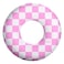 FUNBOY Kids 30'' Tube Donut Style Pool Float - Pink Checkers