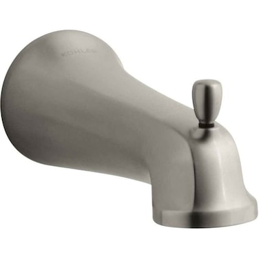 KOHLER K-10588-BN Bancroft Wall-Mount Diverter Bath Spout, Vibrant Brushed Nickel