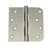 Colester Direct 4 inch Door Hinge with 5/8" and Square Corner Radius (6, Satin Nickel)